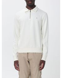 Polo Ralph Lauren - Long-Sleeve Cotton Polo Shirt With Zip Closure And Embroidered Logo - Lyst