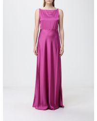 Liu Jo - Long Satin Dress - Lyst