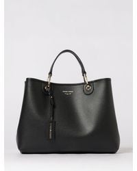 Emporio Armani - Myea Grained Faux Leather Tote Bag - Lyst