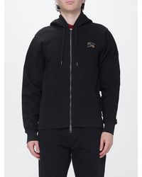 Burberry - Cotton Zip-Up Hoodie With Ekd Logo - Lyst