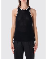 Y-3 - Cotton-Blend Racerback Sports Tank Top With Contrast Logo - Lyst