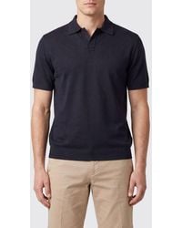 Altea - Pierre Cotton Knit Polo Shirt With A Classic Collar And Short Sleeves - Lyst