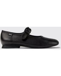 Camper - Casi Myra Smooth Leather Mary Jane Flats With Adjustable Strap - Lyst