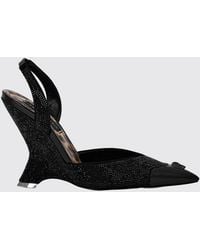 Philipp Plein - Crystal-Embellished Suede Slingback Pumps With A High Heel - Lyst