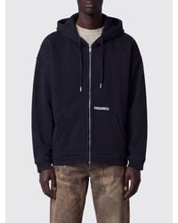 DSquared² - Cotton Hoodie With Logo - Lyst