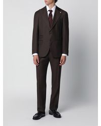 Luigi Bianchi - Single-Breasted Wool Ceremonial Suit With Classic Lapel - Lyst