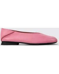 Camper - Casi Myra Smooth Leather Round-Toe Ballet Flats - Lyst
