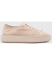 Santoni - Suede Platform Sneakers - Lyst