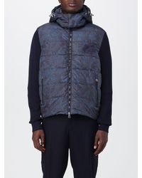 Etro - Down Jacket In Nylon With Paisley Pattern - Lyst