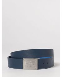 EA7 - Reversible Leather Belt - Lyst