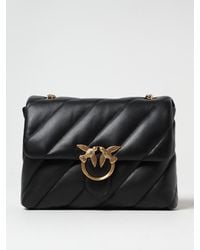 Pinko - Love Puff Quilted Nappa Leather Crossbody Bag - Lyst