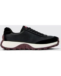 Camper - Drift Trail Grained Leather And Suede Sneakers - Lyst