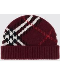Burberry - Check Cashmere Beanie Hat With Turn-Up Cuff - Lyst