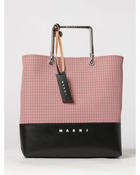 Marni - Borsa Tote A Quadretti - Lyst