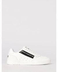 Versace Jeans Couture - Leather Sneakers With Logo - Lyst