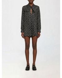Gucci - Horsebit Print Silk Chemisier Dress - Lyst