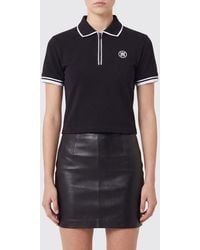 Amiri - Slim Fit Zip-Up Monogram Polo Shirt - Lyst