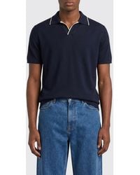 Paul & Shark - Paul &Amp Shark Cotton And Silk Polo Shirt - Lyst