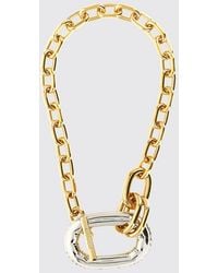 Rabanne - Xl Link Bicolor Brass Necklace - Lyst