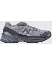New Balance - Leather And Mesh Sneakers Comme Des Garçons X - Lyst