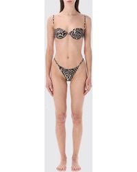 MATINEÉ - Zebra Print Triangle Bikini With Underwire And Brazilian Briefs - Lyst