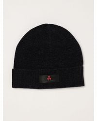 Peuterey - Beanie-Mütze Aus Funktionsgewebe Mit Umschlag Und Logo-Applikation - Lyst
