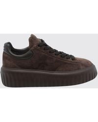 Hogan - H-Stripes Suede Platform Sneakers - Lyst