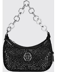 Philipp Plein - Ledertasche Mit Strass - Lyst