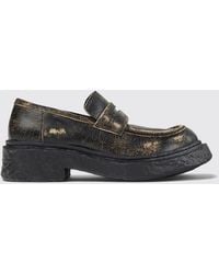 CAMPERLAB - Vamonos Zweifarbige Leder-Loafer Mit Used-Effekt - Lyst