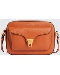 Coccinelle - Beat Mini Hammered Leather Bag - Lyst