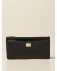 Dolce & Gabbana - Dolce &Amp Gabbana Grained Leather Credit Card Holder - Lyst