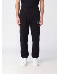 Burberry - Slim Fit Cotton Jogging Trousers With Ekd Logo - Lyst