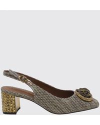 Kurt Geiger - Chelsea Houndstooth Slingback Pumps With Crystal Embellishments - Lyst