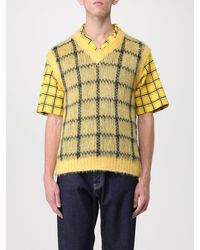 Marni - Mohair Blend Waistcoat With Check Pattern - Lyst