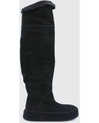 Casadei - Suede Cuissardes Boots With Over-The-Knee Shaft - Lyst