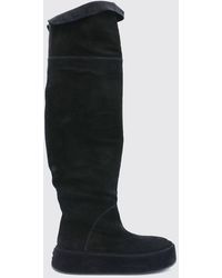 Casadei - Suede Cuissardes Boots With Over-The-Knee Shaft - Lyst