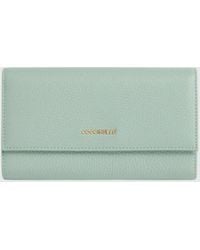 Coccinelle - Metallic Soft Grained Leather Wallet - Lyst