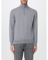 Brooksfield - Half-Zip Wool Turtleneck Jumper With High Neck - Lyst