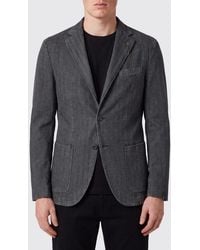Santaniello - Single-Breasted Cotton-Blend Blazer With Patch Pockets - Lyst