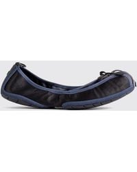 Balenciaga - Polyester Ballerina Flats With Decorative Bow And Round Toe - Lyst