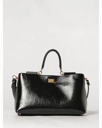 Dolce & Gabbana - Dolce &Amp Gabbana Vittoria Calfskin Leather Handbag With Removable Shoulder Strap - Lyst