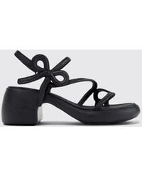 Camper - Thelma Twins Bow-Detail Leather Sandals - Lyst