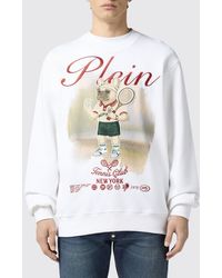 Philipp Plein - Relaxed Fit Crewneck Sweatshirt With Embroidered Logo - Lyst