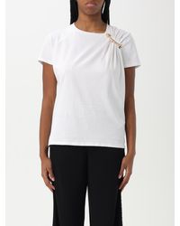 Elisabetta Franchi - Safety Pin Detail Tshirt - Lyst