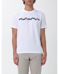 Paul Smith - Graphic Print Organic Cotton Crew-Neck T-Shirt - Lyst