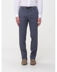 Mason's - Linen And Cotton Blend Drawstring Trousers - Lyst