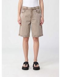 DIESEL - Washed Effect 5-Pocket Denim Shorts - Lyst