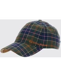 Barbour - Tartan Cotton Baseball Cap With Embroidered Logo - Lyst