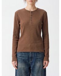 CAMPERLAB - Long-Sleeved Cotton Jersey Top With Embroidered Logo - Lyst