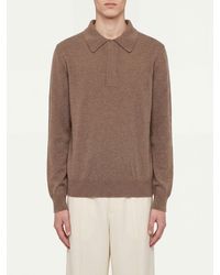 Jil Sander - Long-Sleeved Knit Wool Polo With Concealed Placket - Lyst